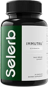 Selerb Immune Support with Echinacea and Zinc- 30 Capsules, GMO Free
