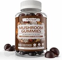 Mushroom Gummies 10 Blend - Mushroom Complex All-in-One Daily Mushroom Suplemento Gummy con Chaga, Lions Mane, Reishi, Cordyceps - 90 Gummies