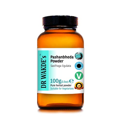 DR WAKDE's Pashanbheda Powder (Saxifraga ligulata) - 100g (3.5oz) | Pure, Raw & Dried Powder | Natural Aroma and Freshness | Fine Powder | Vegan | Premium Grade | Nothing Added, Nothing Removed