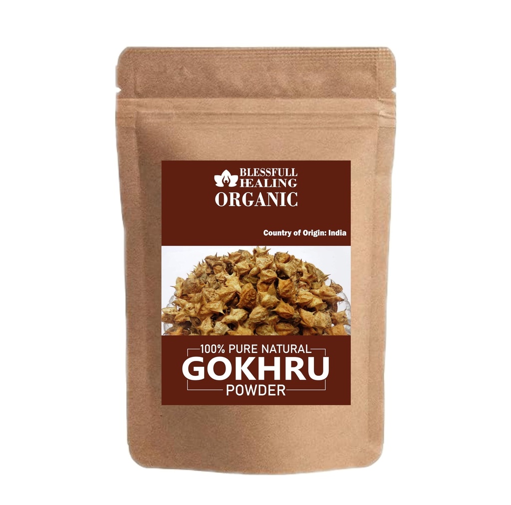 Blessfull Healing Organic Gokhru Powder 100% Pure Natural 100 Gram / 3.52 oz