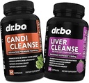 Candi Liver Cleanse Support Supplement - Balance Control Probiotic Complex Cleanser for Women &amp; Hombre - Oral Herbal Oregano " Capsules de ácido caprílico, Gallbladder Care Capsules " Milk Thistle Dandelion