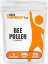 BulkSupplements.com Bee Pollen Powder - Suplemento Superfood, Bee Pollen Supplement, for Immune Support - Gluten Free, 1g per Serving, 500g (1.1 lbs) (Pack of 1)
