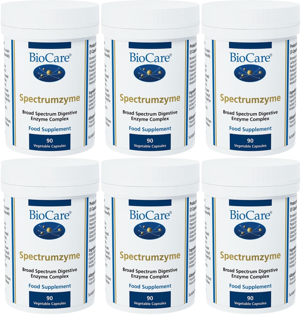 (6 Pack) - Biocare - Spectrumzyme | 90's | 6 Pack Bundle