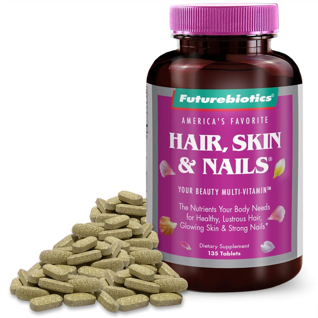 Futurobióticos Pelo, Esquín, " uñas belleza multivitamina, 135 tabletas