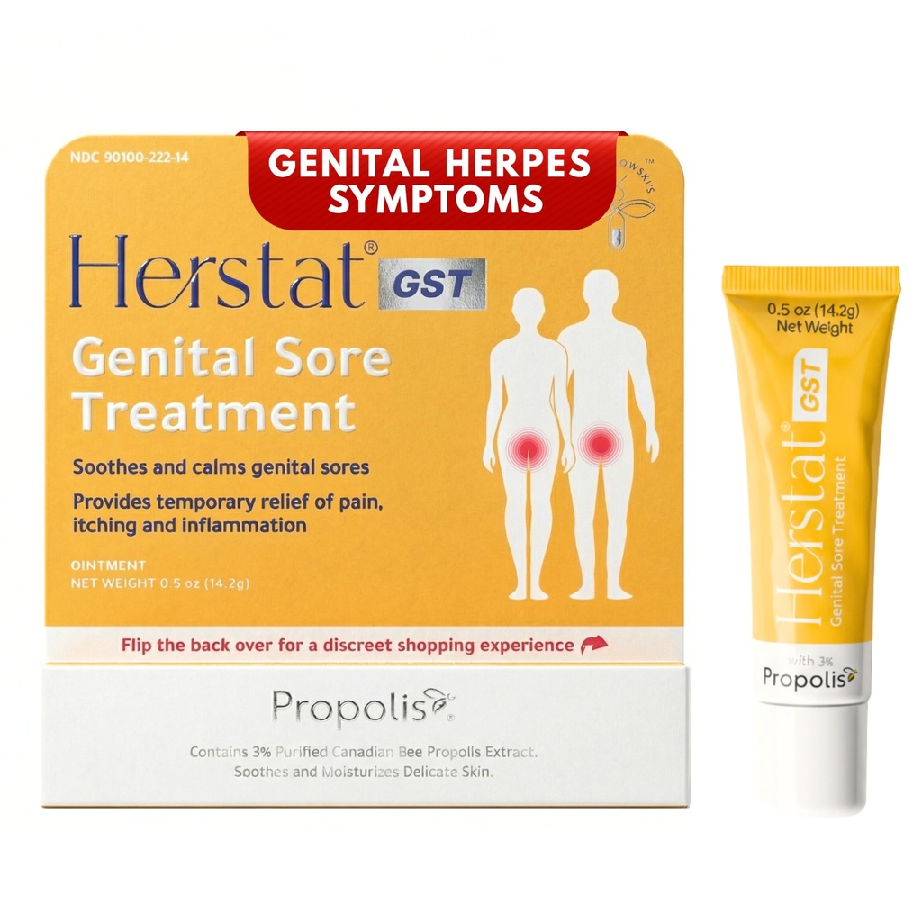 Herstat GST Genital Sore Treatment | Fast, Effective Relief from The Symptoms of Genital Herpes