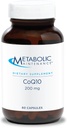 Mantenimiento metabólico CoQ10 cápsulas - 200 mg Coenzima Q10 con vitamina C - Antioxidante, inmunológico, energía + soporte cardiovascular (60 cápsulas)