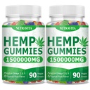 Naturals Fruit Hemp Gummies High Strength - Natural Hemp Oil Infused Gummies Great for Peace & Relaxation,America's #1 Favorite Hemp Gummy Brand - 180 Gummies