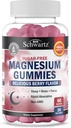BioSchwartz Azúcar Gummies de Magnesio Libre (30 Servings) Berry Flavored Magnesium Citrate Suplemento Apoyos Saludables Nerves Muscles Energy Calm Mood and Sleep (Vegan Safe, Non GMO, 60 Gummies)