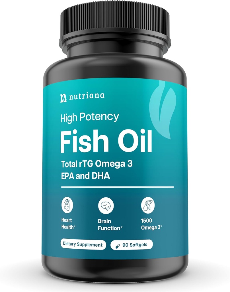 Mini Fish Oil Softgels – Odorless, Burpless & Easy to Swallow – 1500mg Omega-3 con EPA &amp; DHA – Advanced Formula Fish Oil Minis – Smaller Than a Dime – Wild Caught – 90 (Big, cápsula)
