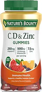 NBTY VIT C & D w/Zinc 12x70 GMY US