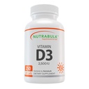 NutraBulk Vitamin D3 2500 IU Softgels - 250 Count - High-Potency Daily Supplement - Non-GMO, Gluten-Free - Made in USA