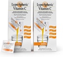 LivOn Laboratories Lypo–Spheric Vitamin C – 1,000 mg Vitamina C & 1,000 mg Fósforidos esenciales por paquete – Liposome Encapsulado para una absorción mejorada – No GMO(2 Cartones,60 Packets)