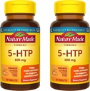 Nature Made Chewable 5HTP 100mg, 5-HTP Mood Support Suplemento, 30 5 HTP Chewable Tablets, 30 Day Supply (Pack of 2)