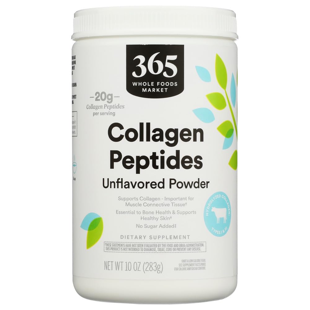 365 by Whole Foods Market Unflavored Bovine Collagen Peptides, 10 OZ