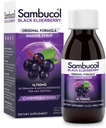 Sambucol Black Elderberry Syrup - Sambucus Elderberry Syrup, Black Elderberry Liquid, Immune Support, Elderberry Syrup for Kids and Adults, High Antioxidants, Gluten Free - Original Formula, 4 Fl Oz