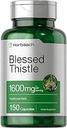 Horbaach Beat Thistle Capsules 1600 mg Silencio 150 Conde Silencio Max Potency Silencio No GMO, Gluten Free Herb Suplemento