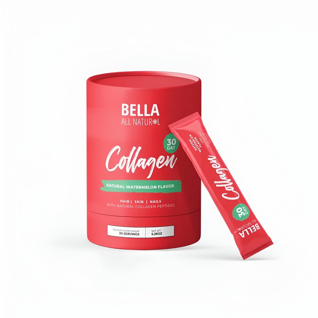 Bella All Natural Watermelon Collagen Powder