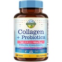 Terranics Multi Collagen Peptides Type I, II, III, V, X, 1000 mg Per Serving, with Probiotics 50 Billion CFUs, 10 Strains, Supports Skin, Bone & Gut Health, Non-GMO, 60 Capsules