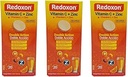 Redoxon Vitamina C Tablets ¦ Orange Flavor, Effervescent Double Action Suplemento de Vitamina C y Zinc para Immune System Support, Healthier Lifestyle, y Más Energía; 3-Pack of 20 Tablets