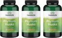 Swanson Psyllium Husk Suplemento dietético de fibra 610 mg 300 cápsulas - (3 paquete)