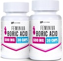 Healthfare Feminiva Boric Acid Suppositories ← 2-Pack tención 30 Supositorios Vaginales Cada ← 600mg ← 100% Pure TEN Made in The USA