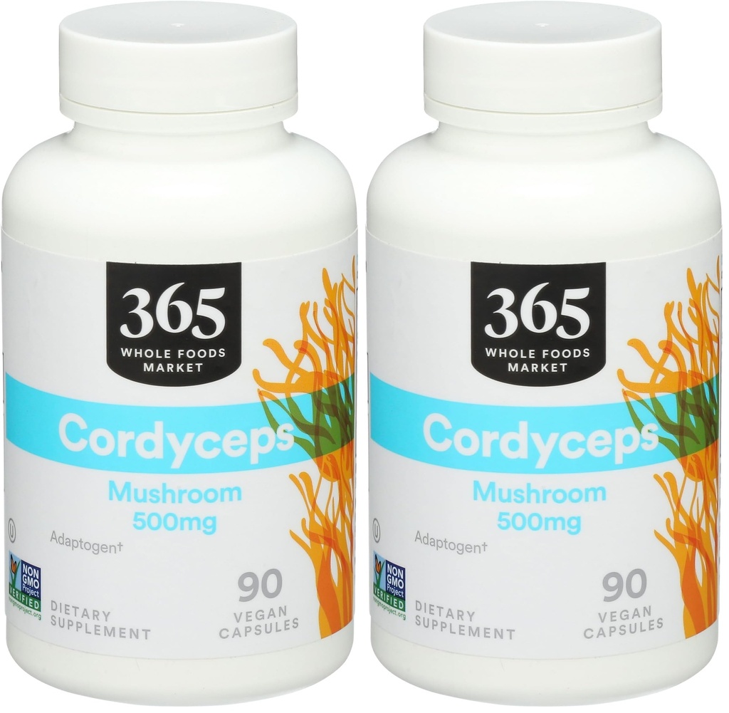 365 by Whole Foods Market, Cordyceps, 90 Count (Pack of 2)