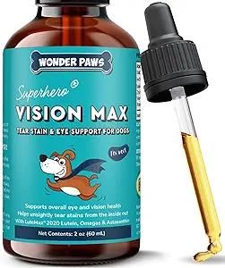Suplemento Ojo Premium para Perros – Suplemento de Perros, Ojos, Visión &amp; Salud Macular - Apoyo Ojo para Perros con Lutein, Zeaxanthin, Astaxanthin & Omegas - Todas las Edades, Tamaños &amp; Ganchos – 2oz