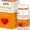 KFG CoQ10 400mg Softgels, Coenzima Q10 Suplementos Soporte Salud cardíaca, Salud cardiovascular, Sistema inmunológico &amp; Producción de energía celular, Gluten Free