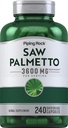 Piping Rock Saw Palmetto Extract 3600mg ← 240 Capsules Silencio para Hombres y Mujeres