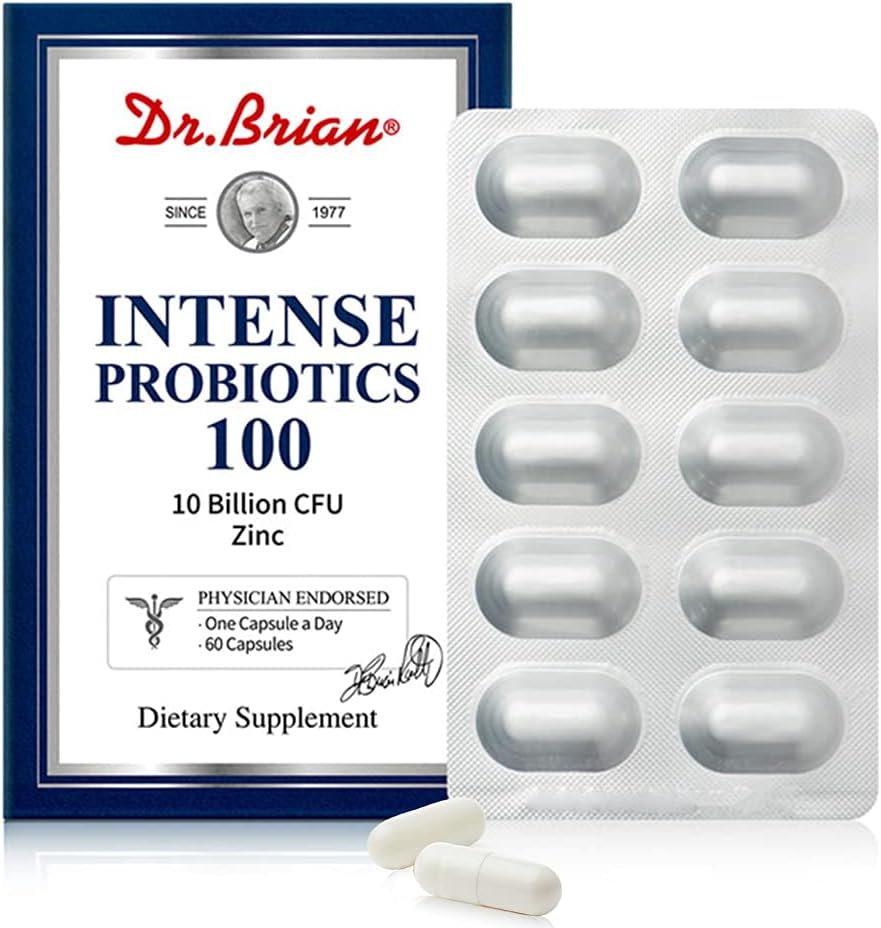 Dr.Brian Probiotics 10 Billion cfu Probiotics for Women Hombre Adults Constipation Relief Digestive Intestinal Health Immunity System