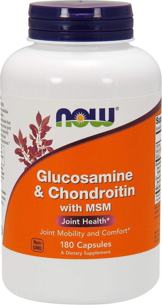 Glucosamina " Condroitina con MSM - 180 Veg cápsulas