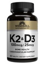 Windmill Natural Vitamins Vitamin K (K-2 Menaquinone-7, 100mcg) 60 Tablets (Pack of 2)