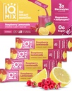 IQMIX Hydration Electrolyte Powder – 4-in-1 Formula for Hydration, Mental Clarity, Mood and Recovery – Sugar-Free Drink Mix, Keto, Magnesium L-Threonate, Lion’s Mane – 20 Count New Raspberry Lemonade