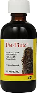 Pfizer Animal Pet-Tinic Vitamin-Mineral Suplemento para perros y gatos, 4-Once
