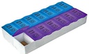 7 Day AM PM Twice a Day Pill Reminder in English and French