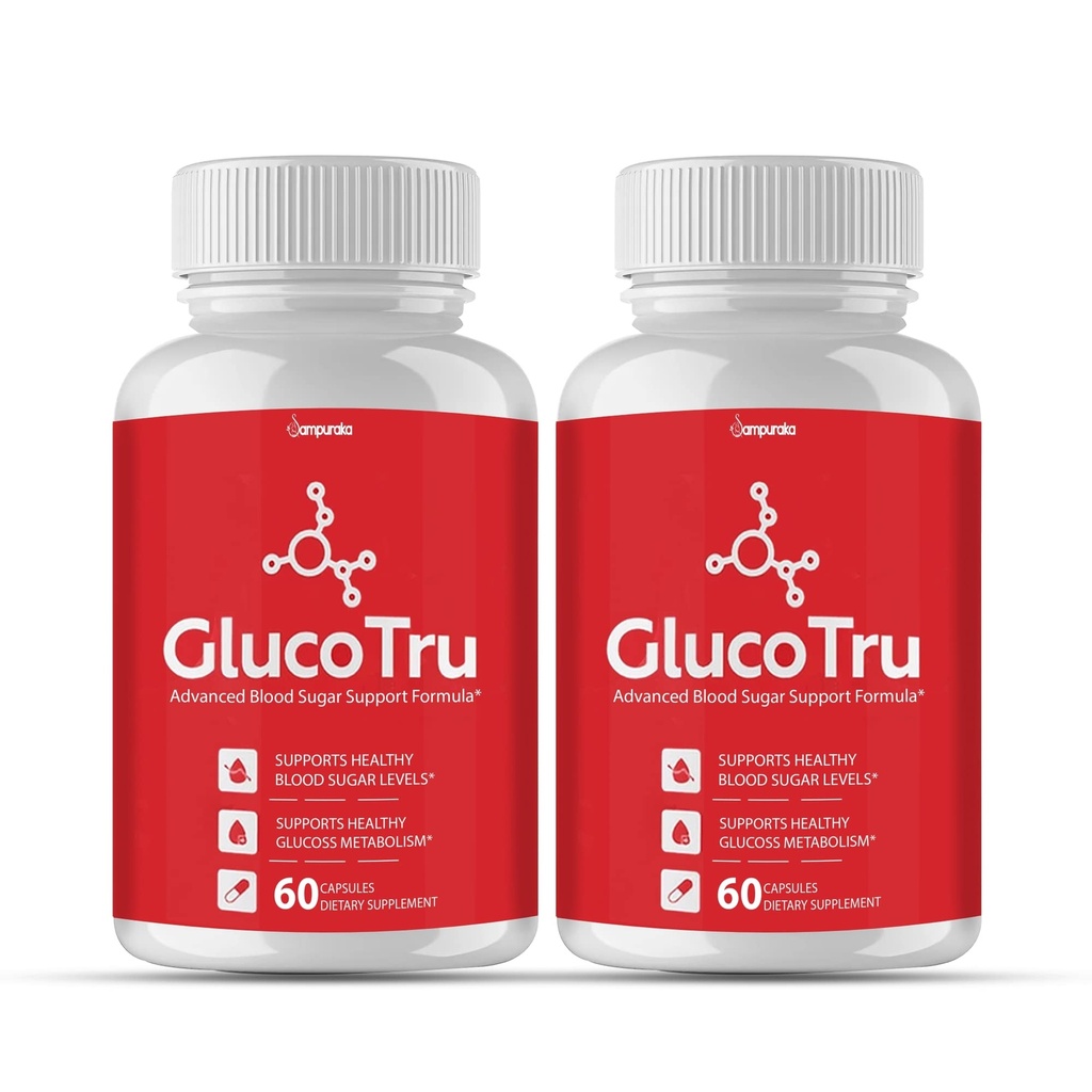Gluco Tru Advance New Formula Supplement 2 Packs (60 Days)