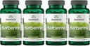 Suplemento de Berberina Swanson - 400 mg Cada, 60 cápsulas - Berberina HCl con soporte general de bienestar (4 paquete)