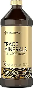 Carlyle Trace Minerals Supplement | 16 fl oz | Full Spectrum with Magnesium | Liquid Complex with Sulfate, Lithium, and Boron | Vegetarian. Non-GMO & Gluten Free | by Vital Trace
