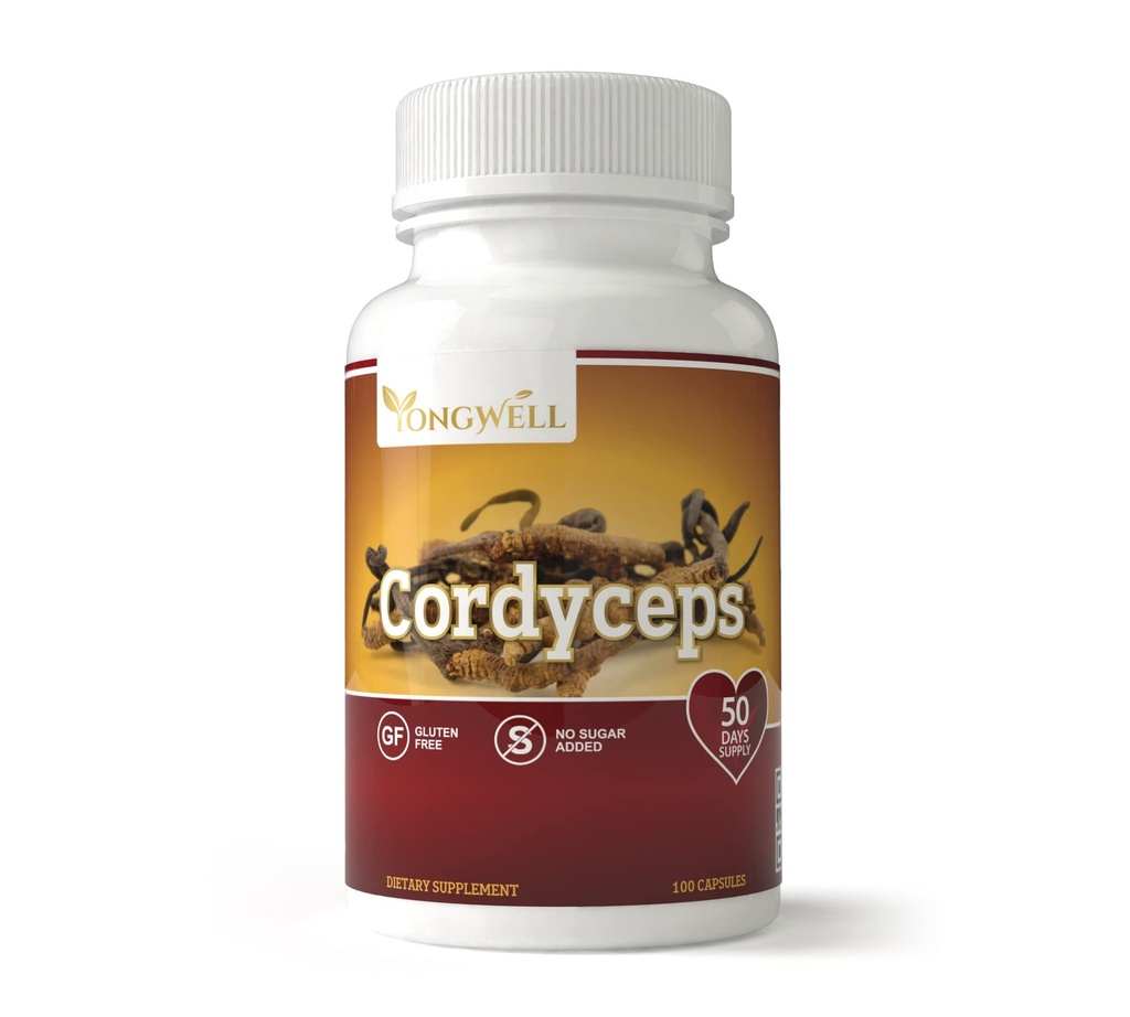 Cordyceps Extra Strength 1200mg, Immune Enhancing Mushroom (100 Veggie Capsules)