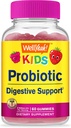 WellSí Kids Probiotic Gummies - Asistencia Digestiva, Gut Health, Immune Support Gummy - Probiotics for Digestive Health - Vegan, Gluten Free - 60 Gummies
