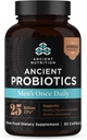 Probióticos de nutrición antiguos para hombres, antiguos hombres probióticos una vez al día 30ct, apoyo digestivo e inmunitario, ruborización, gas y alivio del estreñimiento, sin gluten, superalimentos Blend, 25 millones CFUs*