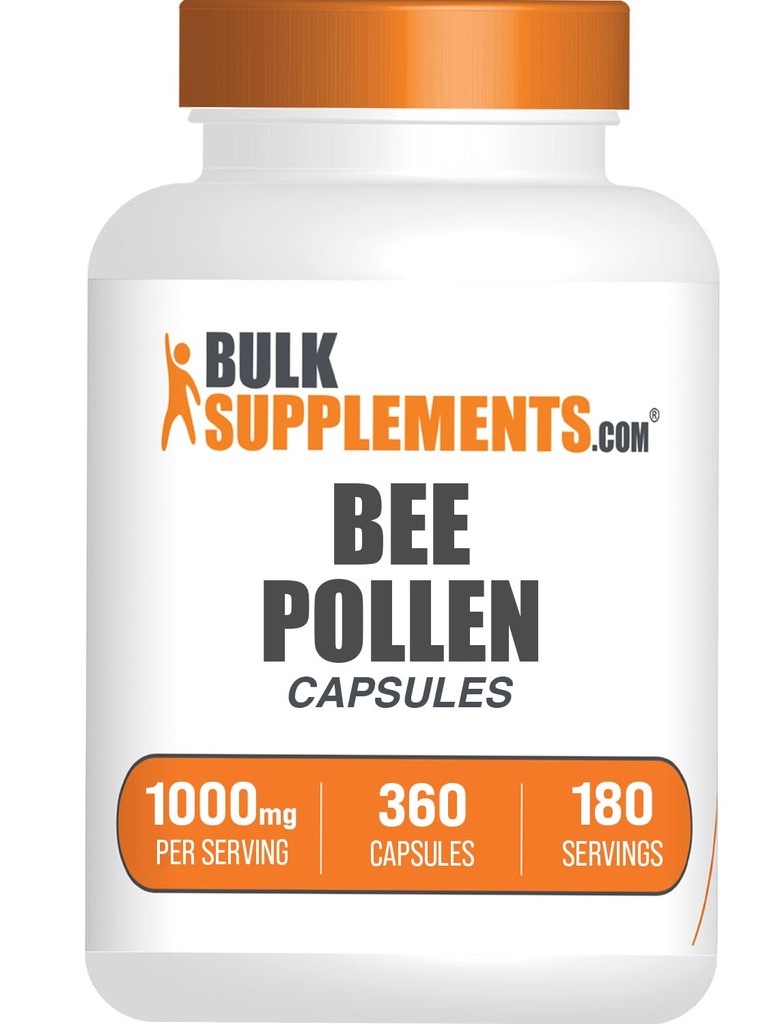 BulkSupplements.com Bee Pollen Capsules - 360 Count (Pack of 1)