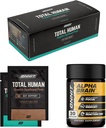 ONNIT Premium Alpha Brain Bundle - Suplemento Nootropic Brain (30 Conde) para Focus, Concentration &amp; Memory + Total Human Day and Night Vitamin Packs para Hombres y Mujeres (30-Day Supply)
