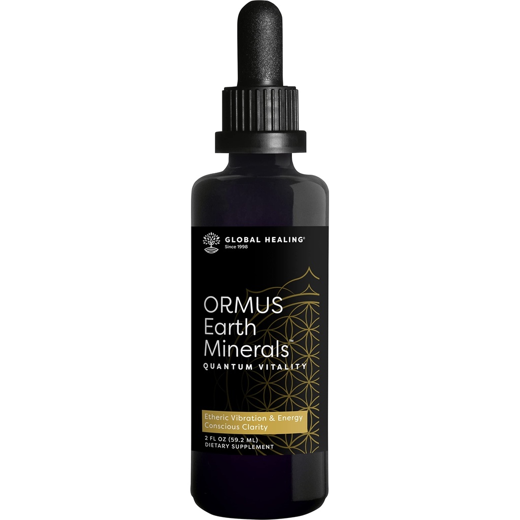 Global Healing Center ORMUS Earth Minerals - Oro líquido, platino, Iridium Blend para Lucid Dreaming, Quantum Vitality and Mindful Meditation - More Bioavailable Than Monoatomic Gold - 2 Fl Oz