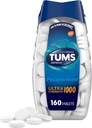 TUMS Ultra Strength Chewable Tablets for Heartburn Relief, Peppermint - 160 Count