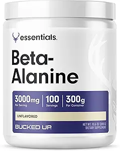 Abróchate Beta Alanine 300mg Powder, No GMO, Libre de gluten, Desarrollado (100 Servings)