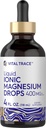 Carlyle Ionic Magnesium Líquido Complejo TENIDO 400mg TEN 4 fl oz TEN VENTIDO VENTAS VENTIDAS NO GMO &amp; Gluten Suplemento gratuito TENIDO por Vital Trace