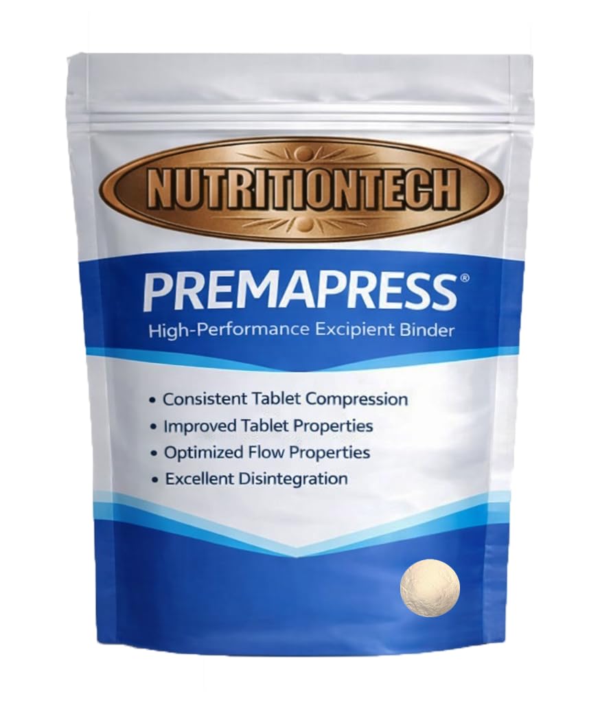 Premapress Premium Compression Binder for Tablet Making, Ultra Bonding Formula, USA Made (White, 1 Kg (Pack of 1))