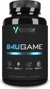 B4UGAME Brain Booster Suplemento TENIDO Max Mental Performance TENIDO Nootropic for Focus, Clarity, Memory, Mood, Energy & Concentration TEN DMAE, L-Tyrosine, Alpha-GPC, S7® Blend TENCIÓN 3rd Party Tested TEN 60 cápsulas