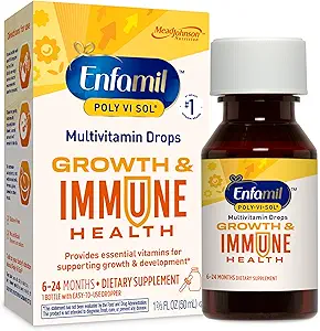 Enfamil Poly-Vi-Sol Liquid Multivitamin Drops, soporta el crecimiento &amp; Immune Health*, 50mL Bottle